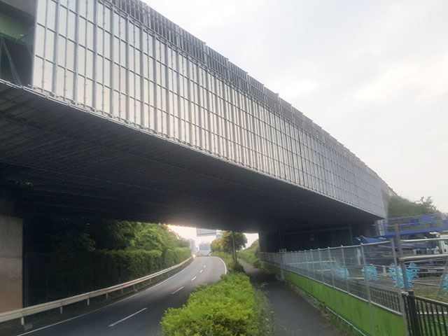千葉県内高速道路吊足場工事